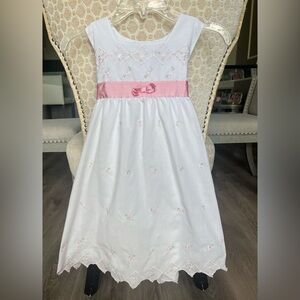 BT Kids Floral Embroidered Dress.  Size 6